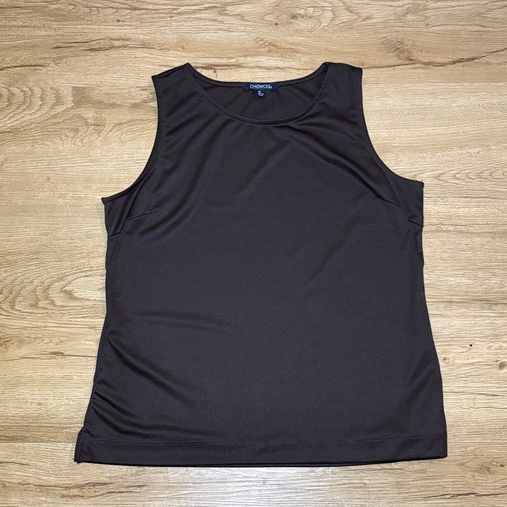 Chadwicks Rich Brown Sleeveless Tank Top